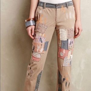 RARE Pilcro and the Letterpress Patchwork Chinos